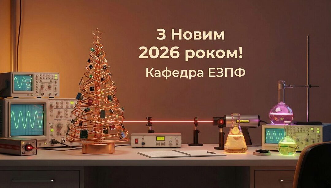 Кафедра ЕЗПФ вітає з Новим 2026 роком